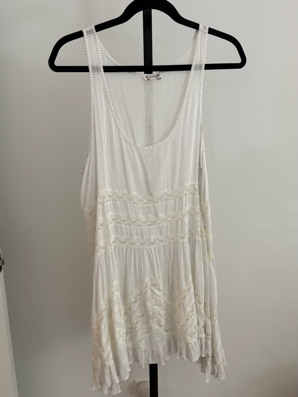 Free People White Sheer Polka Dot Camisole - Picture 2 of 6